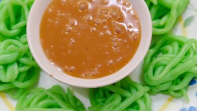 Putu mayang saus kinca foto resep utama
